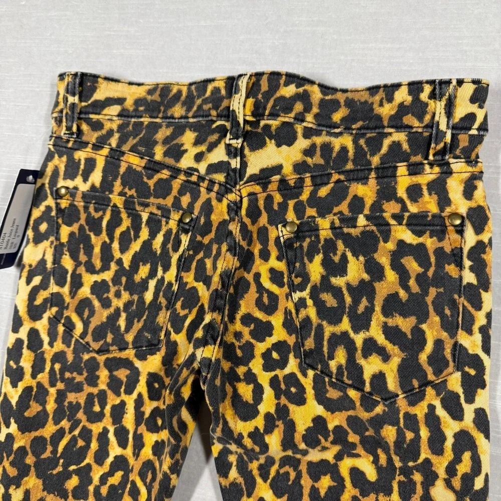 Rebecca Minkoff Jeans Women 0 Leopard Cheetah Beetle Juice S10404 Bold Celebrity - Picture 7 of 16